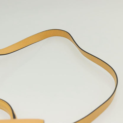 Celine Vintage Convertible Turnlock Top Handle Bag Leather, YELLOW, LEATHER, Handbag