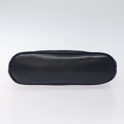 Salvatore Ferragamo Vintage Chain Shoulder Bag Leather, NAVY, LEATHER, Shoulder bag