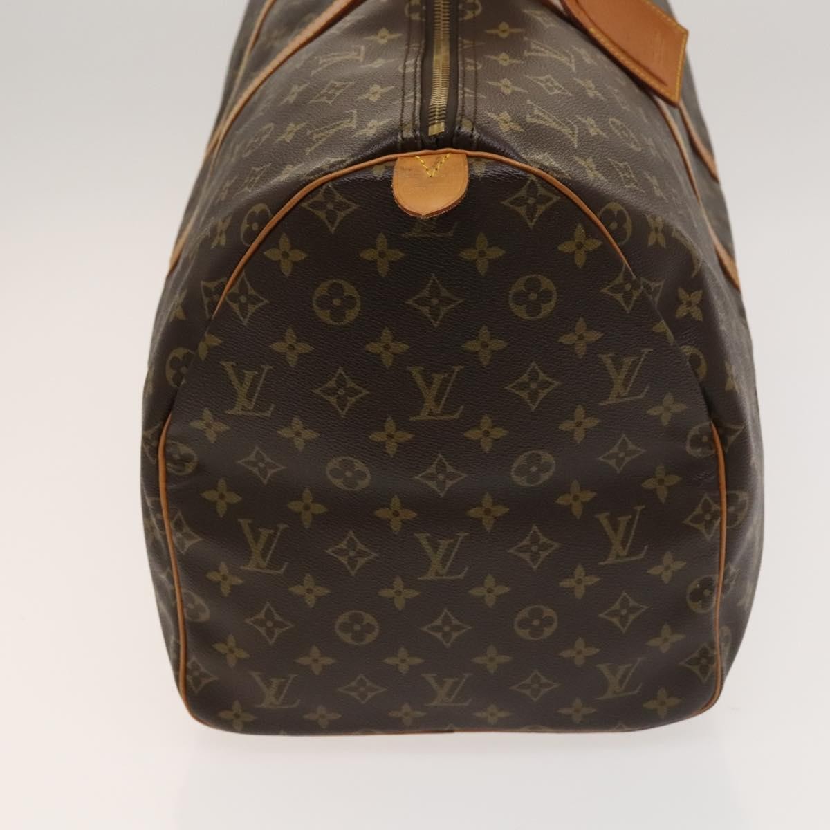 Louis Vuitton Keepall Bag Monogram Canvas, BROWN, CANVAS, Travel bag