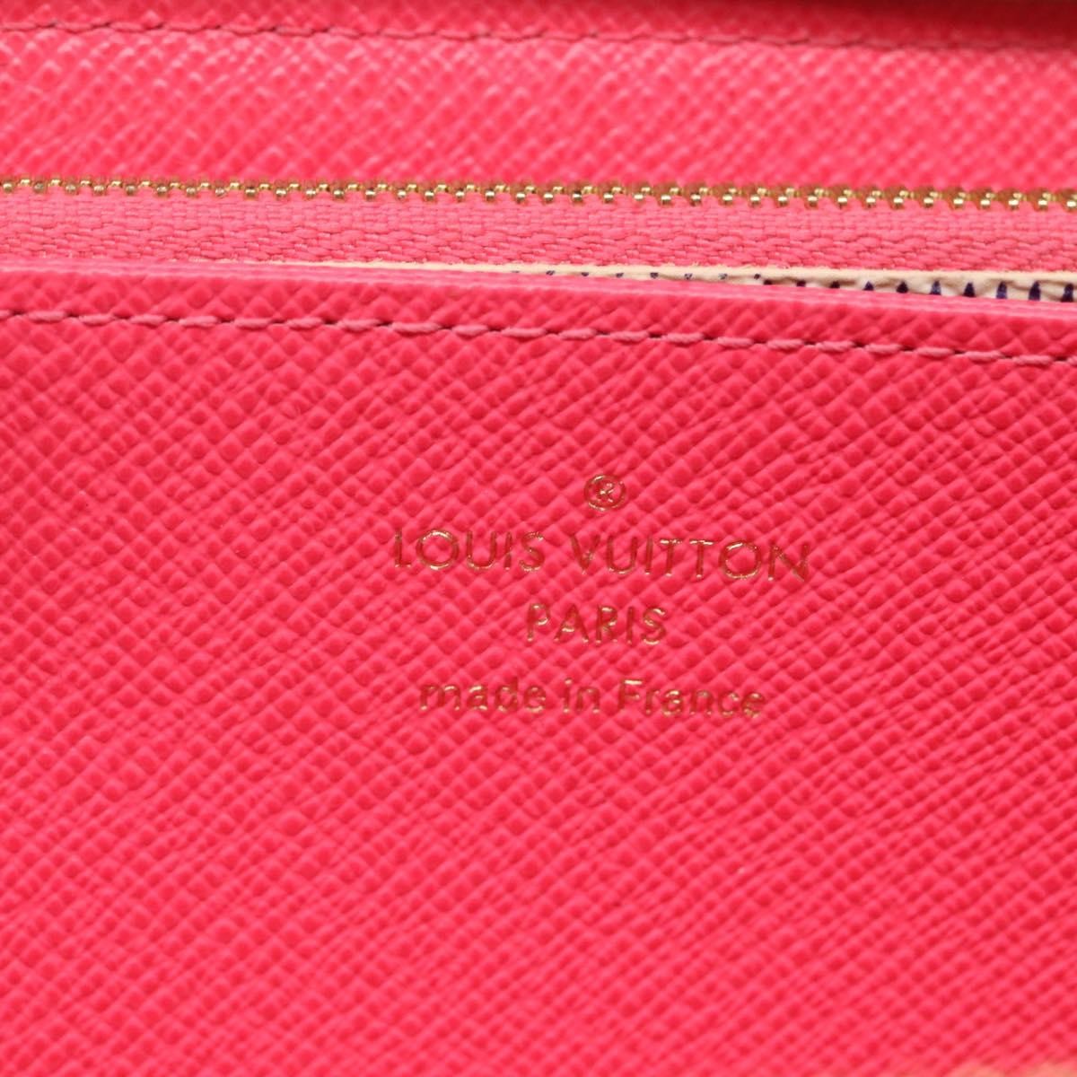 Louis Vuitton Porte-Monnaie Zippy Wallet Damier Azur Vivienne, White, Canvas, Wallet