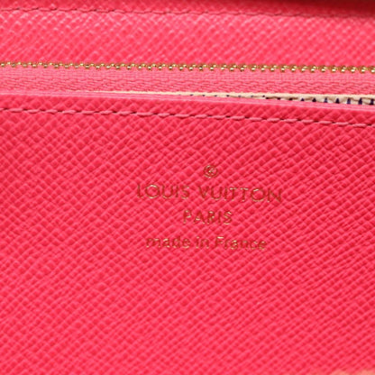 Louis Vuitton Porte-Monnaie Zippy Wallet Damier Azur Vivienne, White, Canvas, Wallet