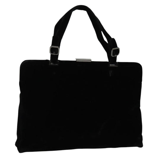 Prada Vintage Handbag Tessuto, BLACK, VELVET, Handbag