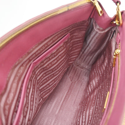 Prada Lux Open Tote Saffiano Leather, Pink, Leather, Tote Bag