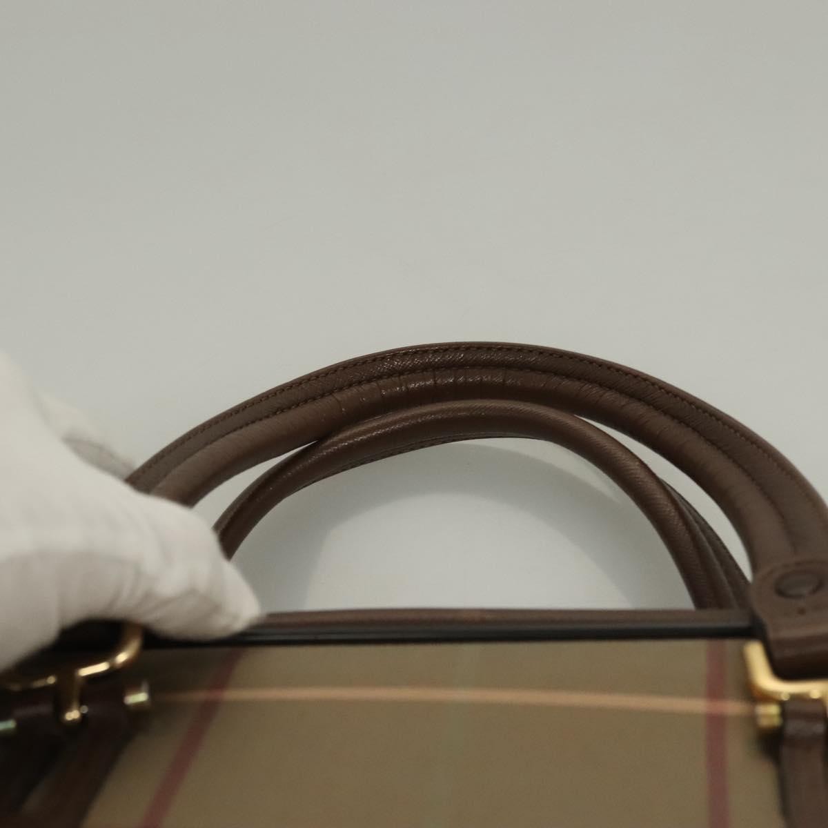 Burberry Nova Check Handbag Nova Check Canvas, BEIGE, CANVAS, Handbag