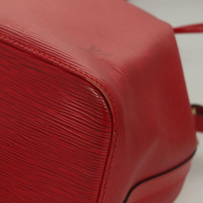 Louis Vuitton Petit Noe Handbag Epi Leather, RED, LEATHER, Shoulder bag
