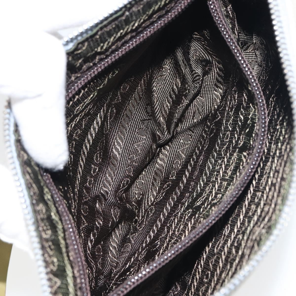 Prada Vintage Pouch Canvas, GRAY, CANVAS, Clutche & pouche