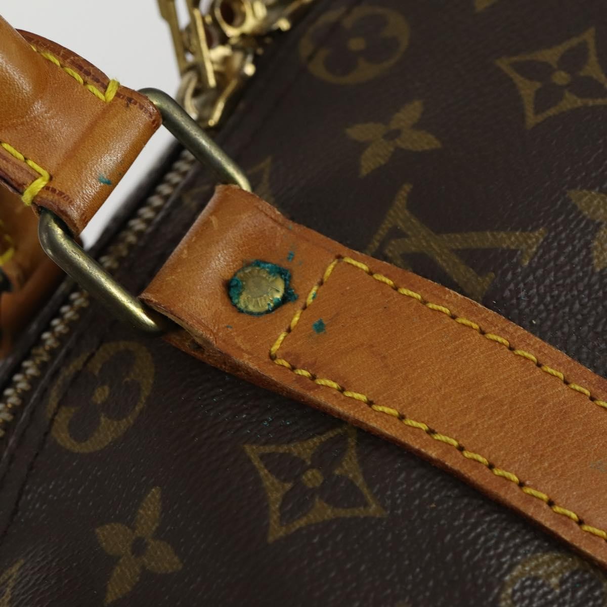 Louis Vuitton Keepall Bandouliere Bag Monogram Canvas, BROWN, CANVAS, Travel bag