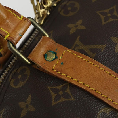 Louis Vuitton Keepall Bandouliere Bag Monogram Canvas, BROWN, CANVAS, Travel bag