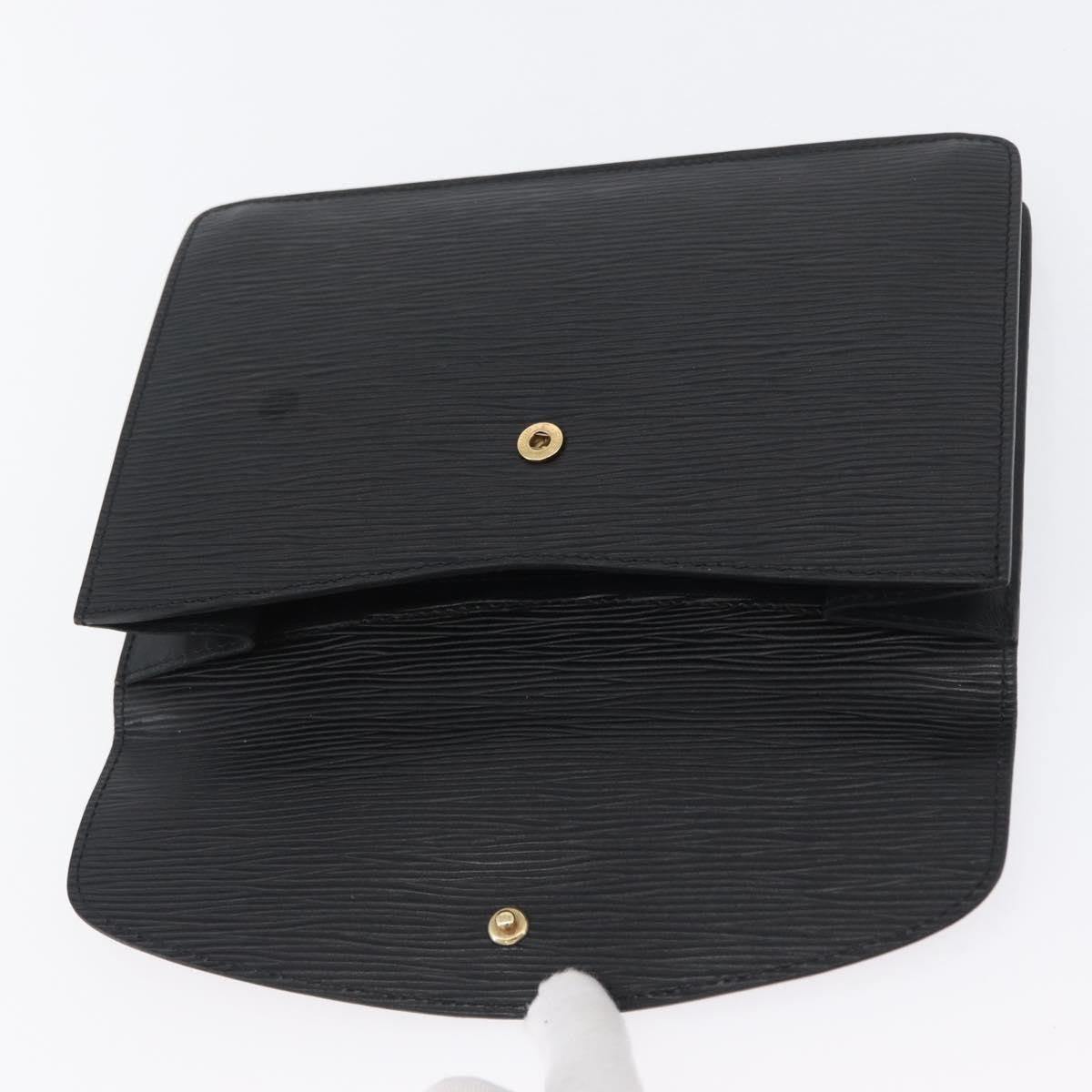 Louis Vuitton Vintage Montaigne Clutch Epi Leather, BLACK, LEATHER, Clutche & pouche
