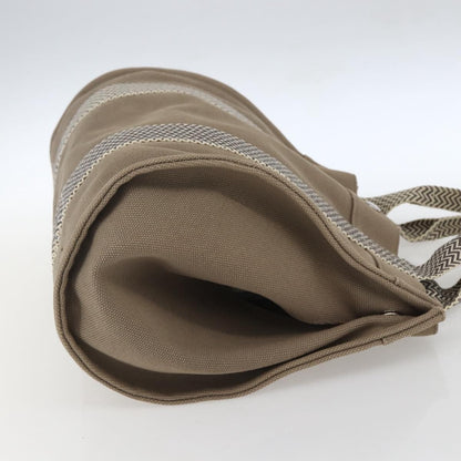 Hermes Cannes Tote Toile Canvas, BEIGE, COTTON, Tote bag