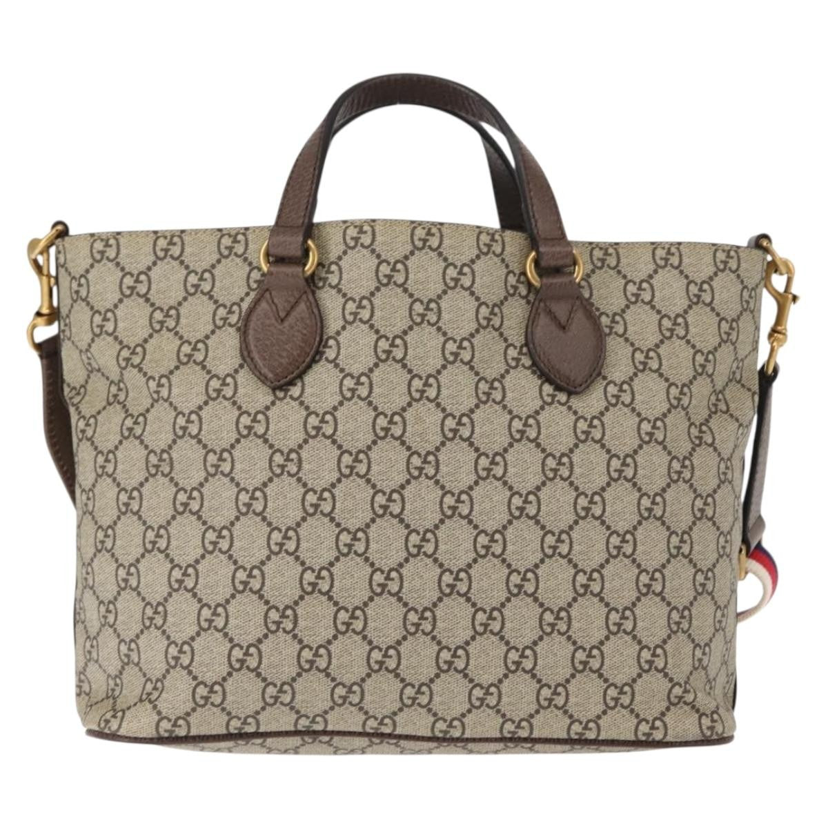 Gucci Convertible Soft Tote Mystic Cat Print GG Coated Canvas, BEIGE, CANVAS, Tote bag