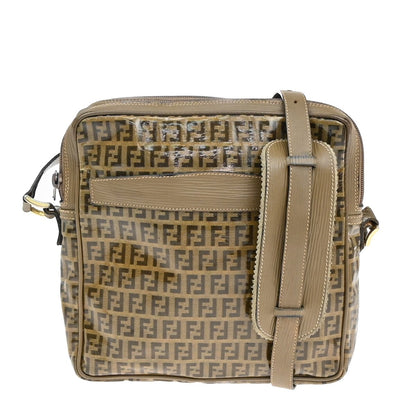 Fendi Camera Case Pattern Zucca, BROWN, CANVAS, Shoulder bag