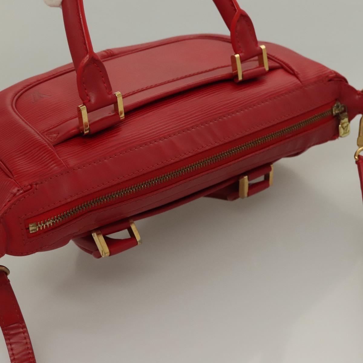 Louis Vuitton Danura Handbag Epi, RED, LEATHER, Handbag