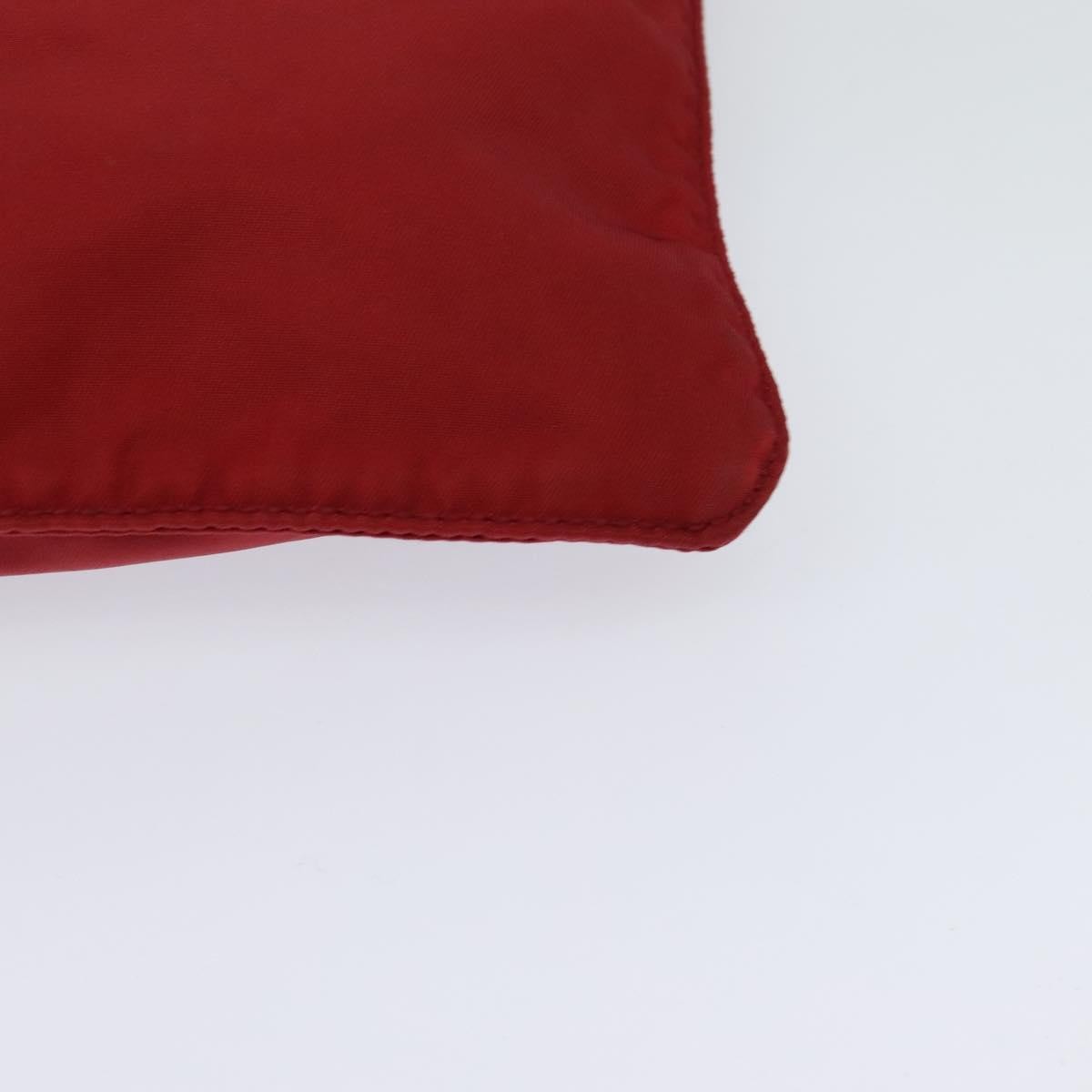 Prada Front Pocket Messenger Bag Tessuto, Red, Nylon, Shoulder Bag