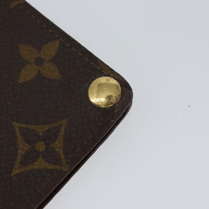 Louis Vuitton Porte Cartes Pression Card Case Monogram Canvas, BROWN, CANVAS, Card Holders