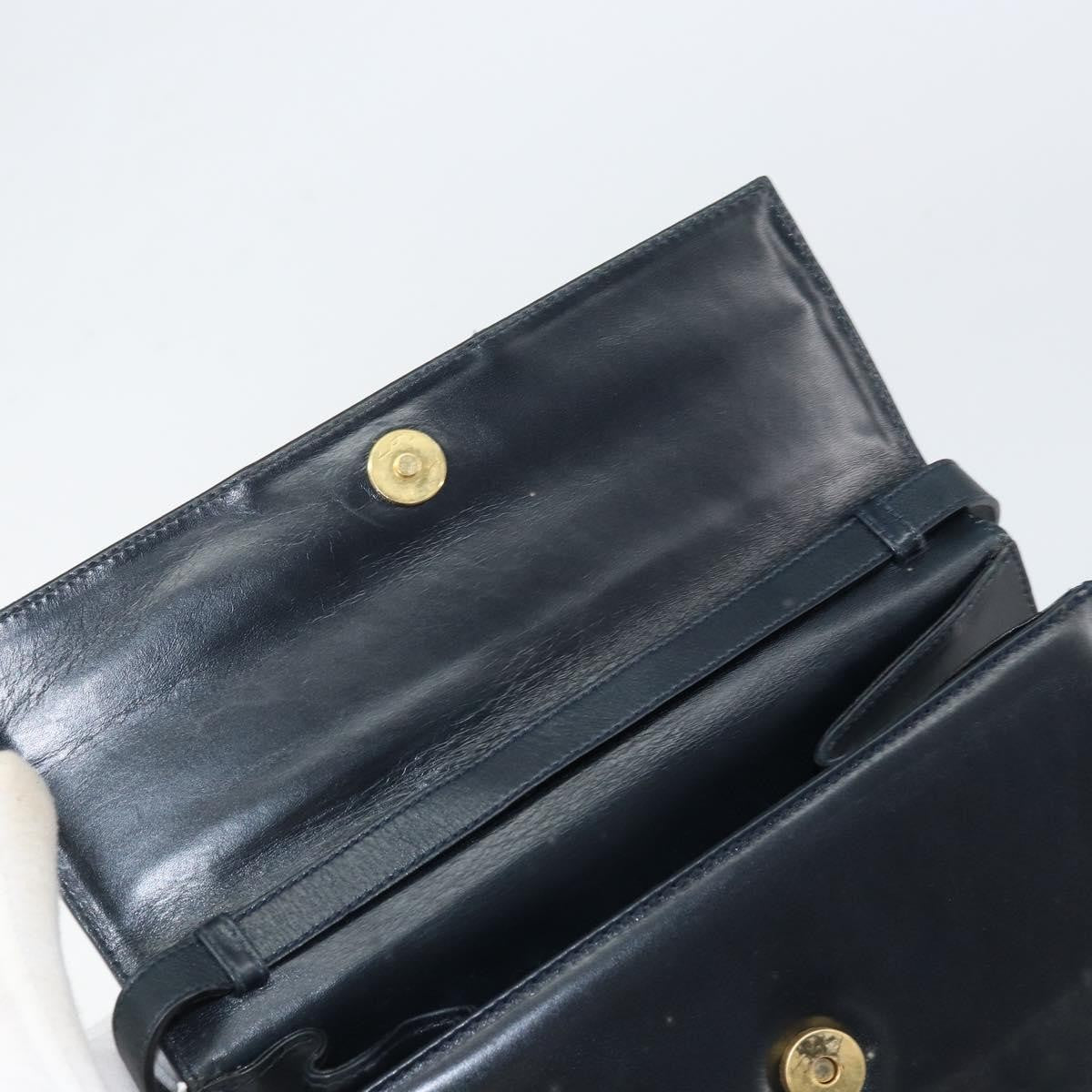 Salvatore Ferragamo Gancini Shoulder Bag Leather, BLACK, LEATHER, Shoulder bag