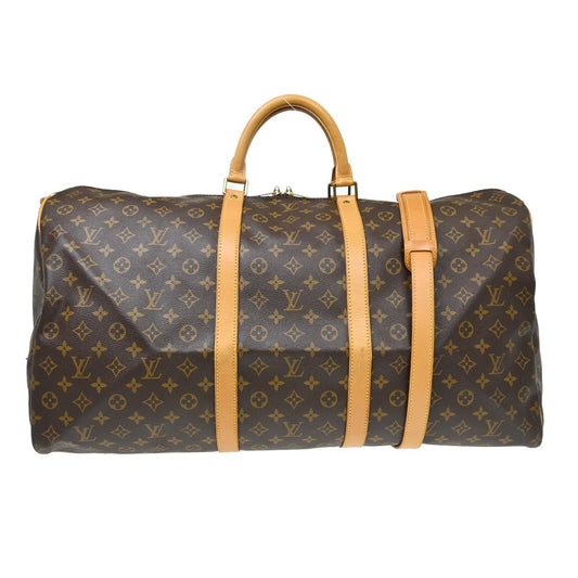 Louis Vuitton Keepall Bandouliere Bag Monogram Canvas, Brown, Canvas, Travel Bag