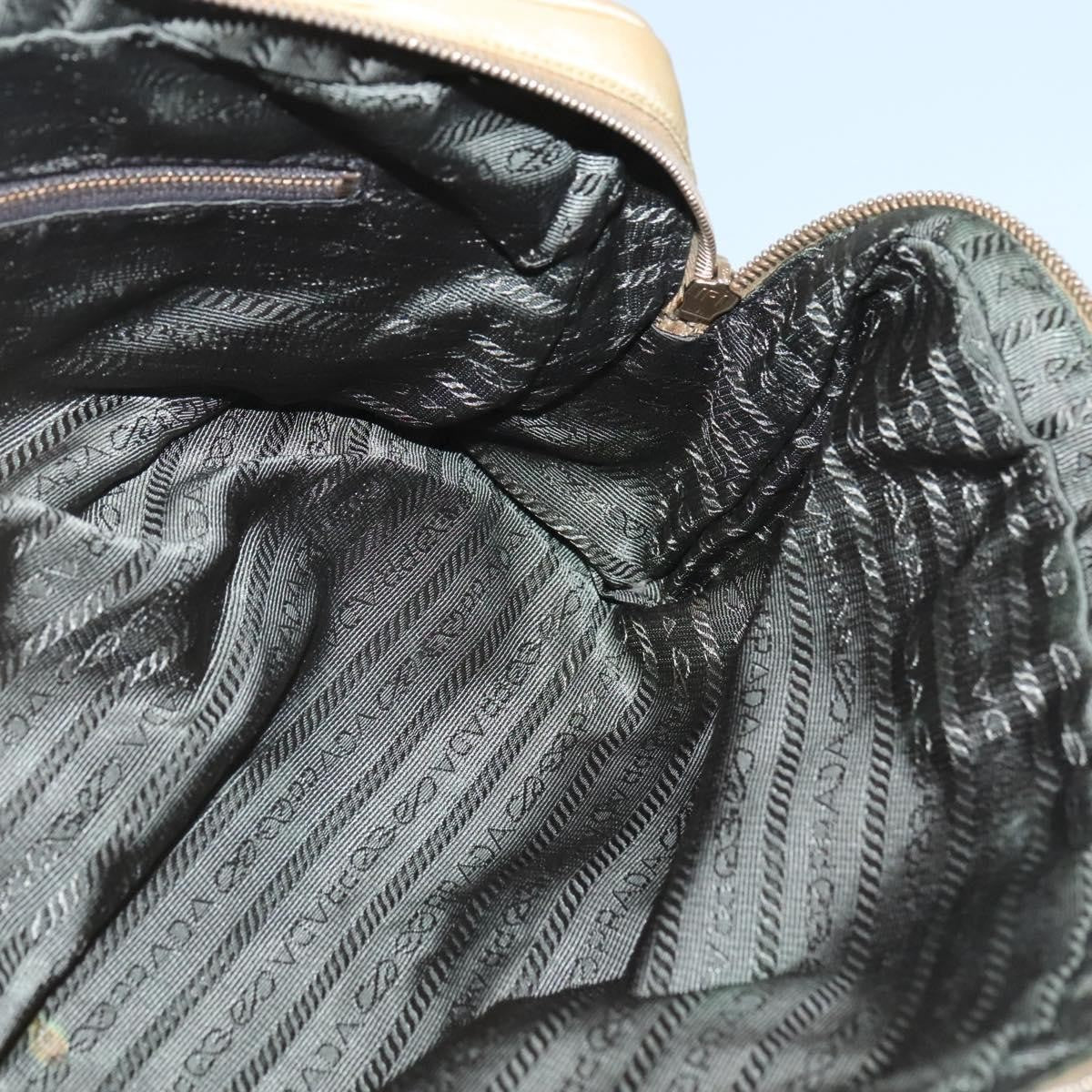 Prada Vintage Handbag Canvas, GOLD, NYLON, Handbag