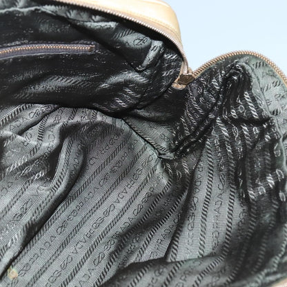 Prada Vintage Handbag Canvas, GOLD, NYLON, Handbag