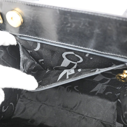 Salvatore Ferragamo Convertible Vara Bow Tote Leather, BLACK, LEATHER, Handbag