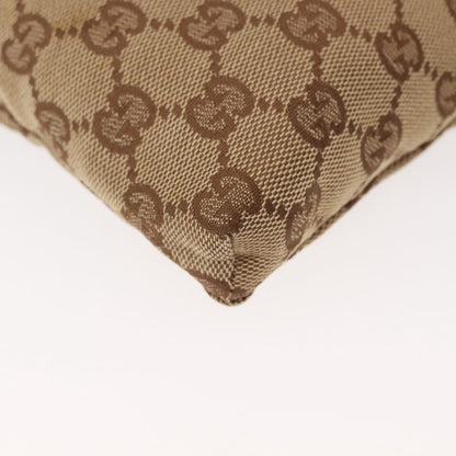 Gucci Vintage Double Belt Bag GG Canvas with Leather, BEIGE, CANVAS, Shoulder bag