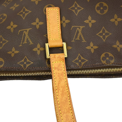 Louis Vuitton Cabas Mezzo Monogram Canvas, BROWN, CANVAS, Tote bag