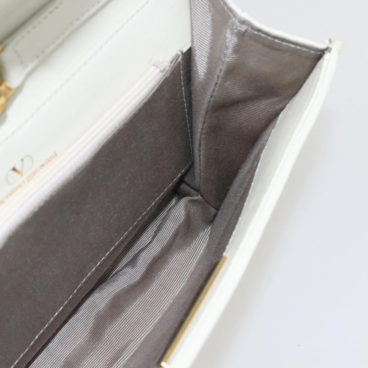 Valentino Garavani Vintage shoulder bag Leather, WHITE, LEATHER, Shoulder bag