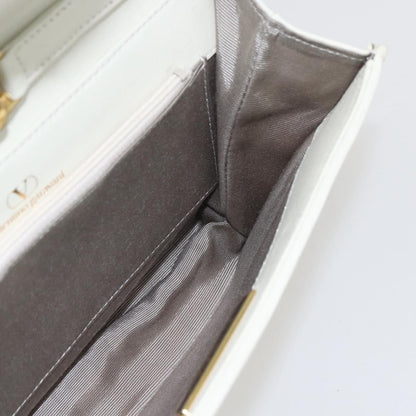 Valentino Garavani Vintage shoulder bag Leather, WHITE, LEATHER, Shoulder bag