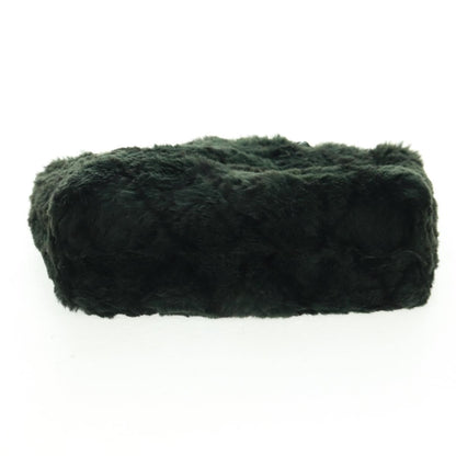 Chanel Vintage CC Chain Tote Printed Lapin Fur, GREEN, FAUX_FUR, Tote bag