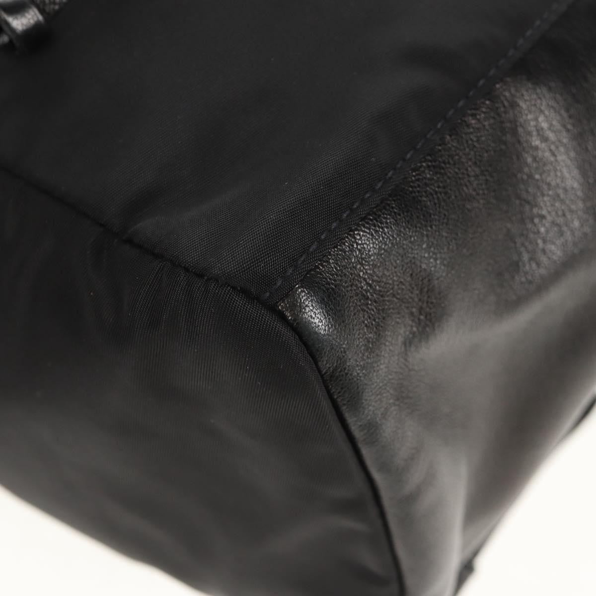 Prada Buckle Backpack Quilted Tessuto, BLACK, NYLON, Backpack