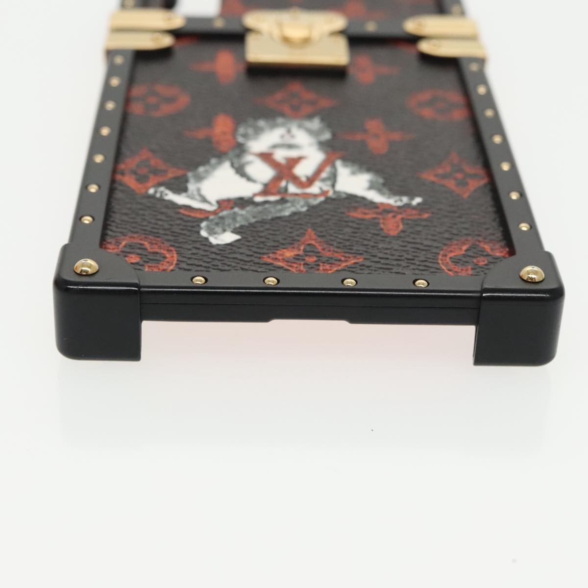 Louis Vuitton Phone case for iPhone X/XS Monogram canvas, BLACK, CANVAS, Clutche & pouche