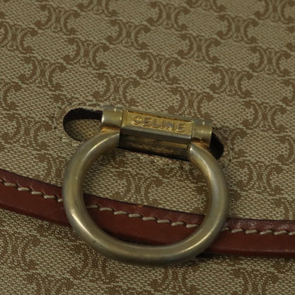 Celine Macadam Shoulder Bag PVC Leather, BEIGE, CANVAS, Shoulder bag