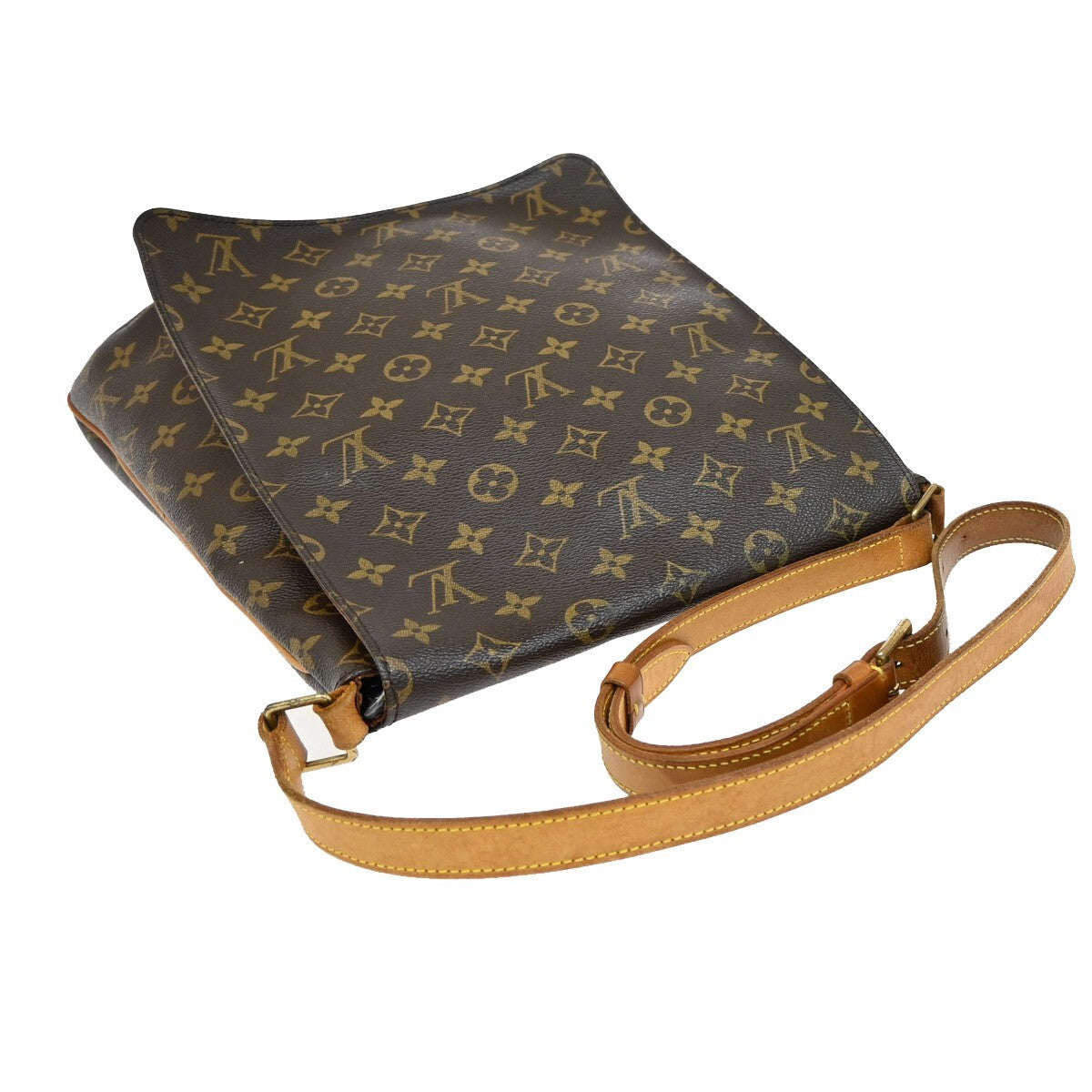 Louis Vuitton Musette Handbag Monogram Canvas, BROWN, CANVAS, Shoulder bag