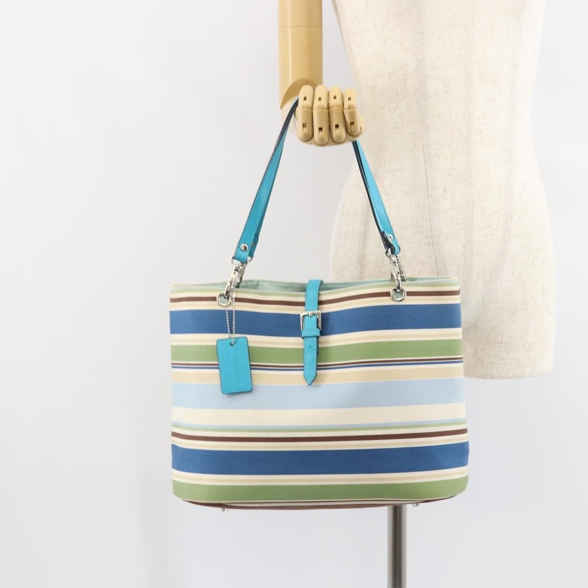 Burberry Vintage tote bag Canvas, BLUE, CANVAS, Tote bag