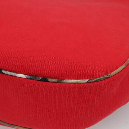 Burberry Shoulder Bag Nova Check Canvas, RED, CANVAS, Shoulder bag