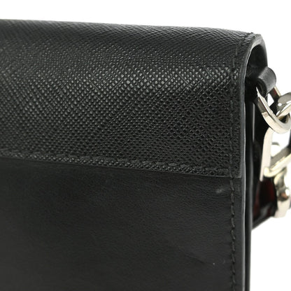 Prada Elektra Shoulder Bag Studded Leather, BLACK, LEATHER, Shoulder bag