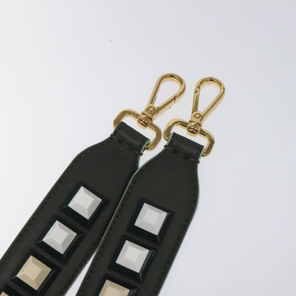 Fendi Strap You Shoulder Strap Leather, GREEN, LEATHER, Straps