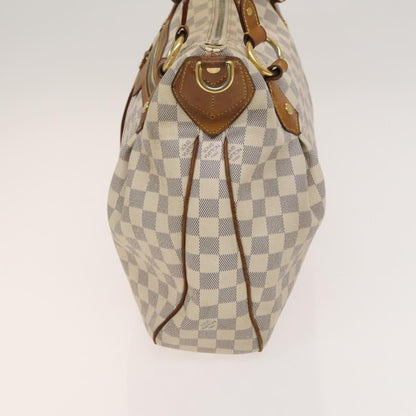 Louis Vuitton Evora Handbag Damier, WHITE, CANVAS, Handbag