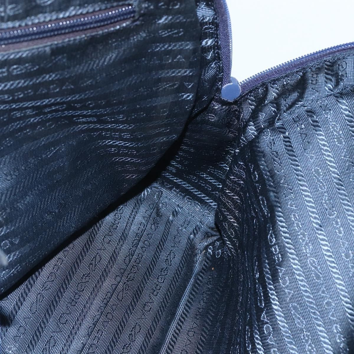 Prada Bowling Shoulder Bag Tessuto, NAVY, NYLON, Shoulder bag