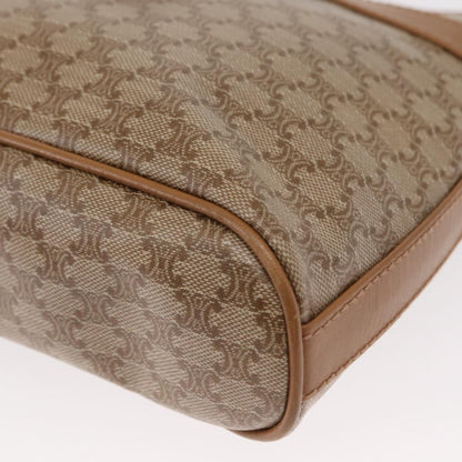 Celine Vintage Macadam Shoulder Bag Canvas, BEIGE, CANVAS, Shoulder bag