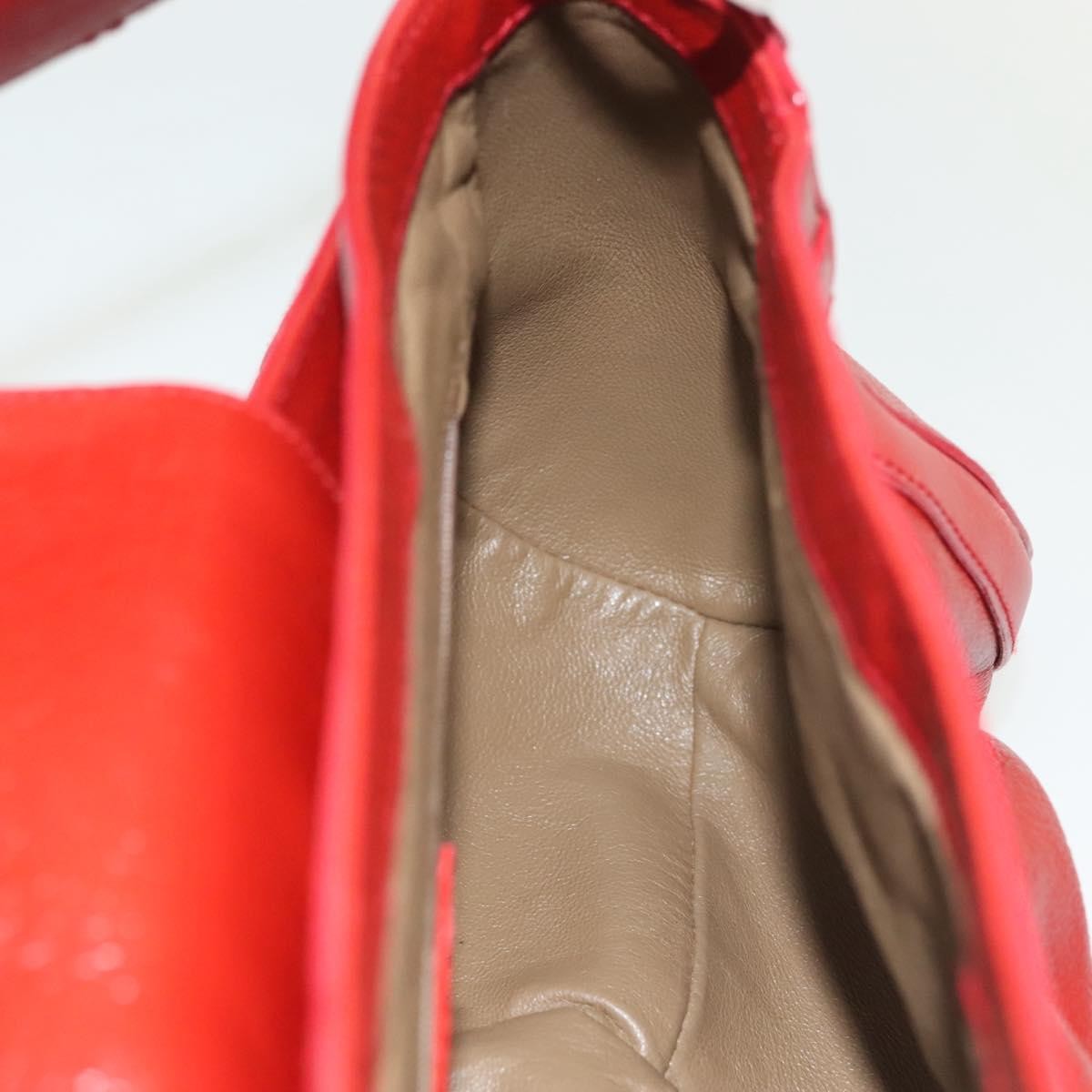 Bvlgari Chandra Top Handle Bag Leather, RED, LEATHER, Shoulder bag