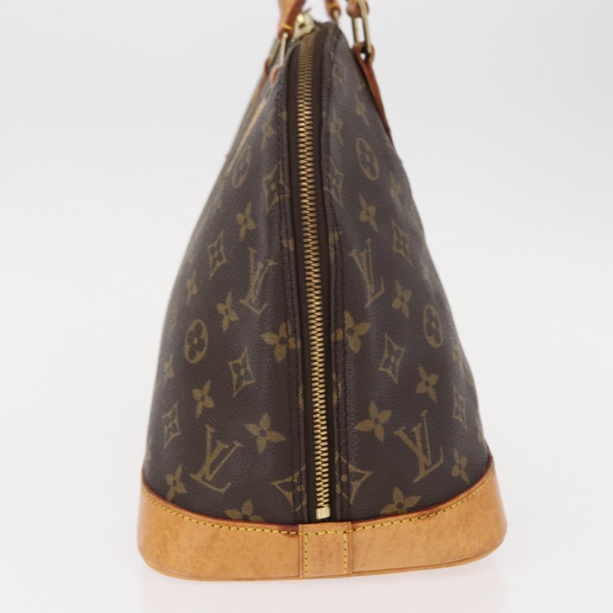 Louis Vuitton Alma Handbag Monogram Canvas, BROWN, CANVAS, Handbag