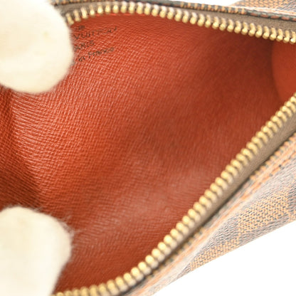Louis Vuitton Papillon Pochette Damier, BROWN, CANVAS, Clutche & pouche