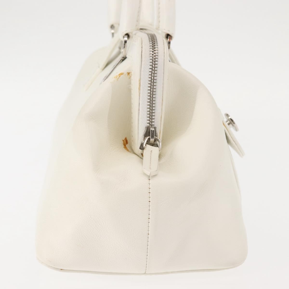 Christian Dior Vintage Handbag Leather, WHITE, LEATHER, Handbag
