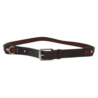 Gucci Sherry Line Belt Leather, BLACK, LEATHER, Belts
