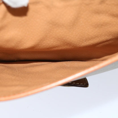 Celine Macadam Shoulder Bag Canvas, BEIGE, CANVAS, Shoulder bag