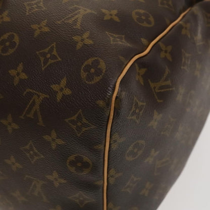 Louis Vuitton Keepall Bag Monogram Canvas, BROWN, CANVAS, Travel bag