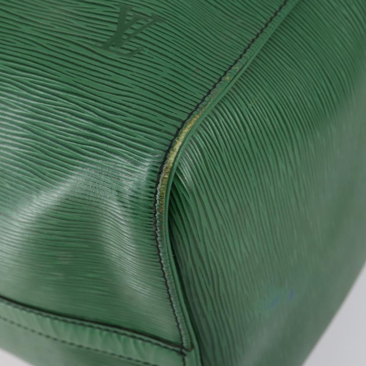 Louis Vuitton Keepall Bag Epi Leather, GREEN, LEATHER, Travel bag