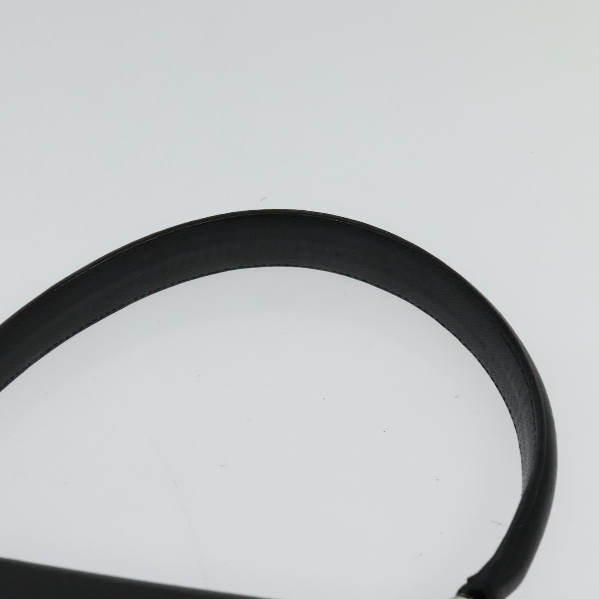 Salvatore Ferragamo Double Gancini Top Handle Bag Saffiano Leather, BLACK, LEATHER, Handbag