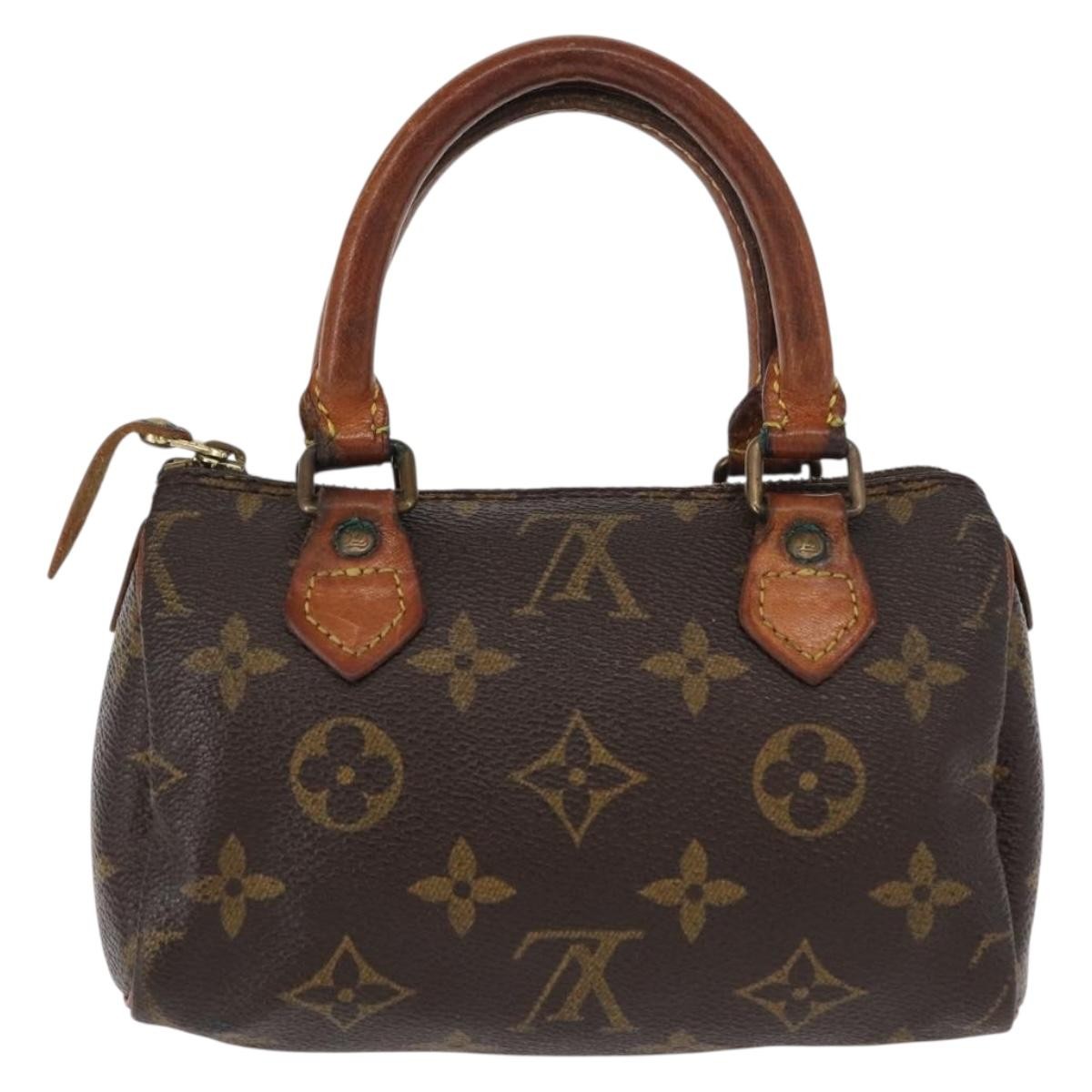 Louis Vuitton Speedy Mini HL Handbag Monogram Canvas, BROWN, CANVAS, Handbag